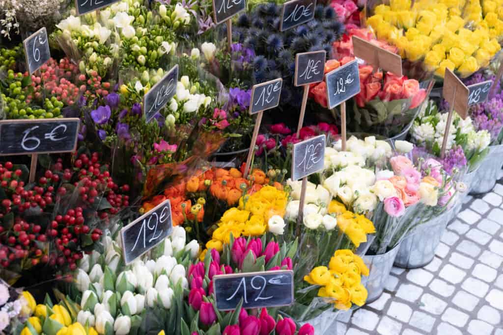 Anais Paris flower shop Right Bank