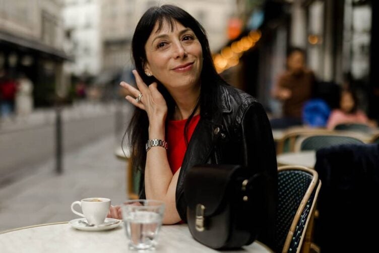 Paris on a terrace in the summer