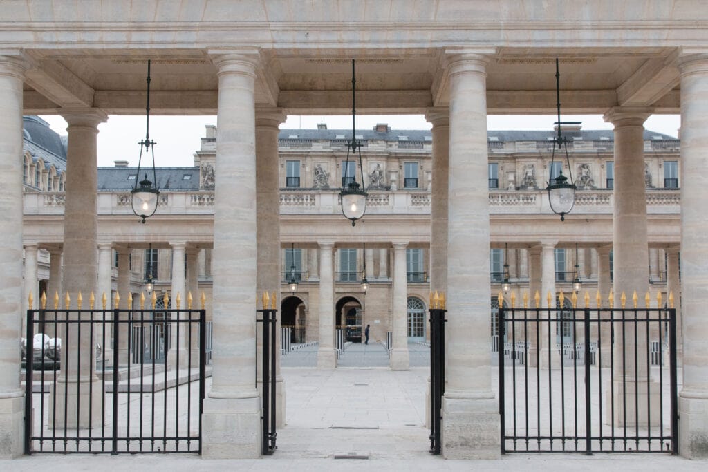 Paris in the winter Palais Royal