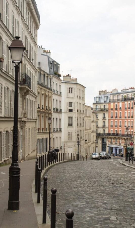 Montmartre cobblestone streets