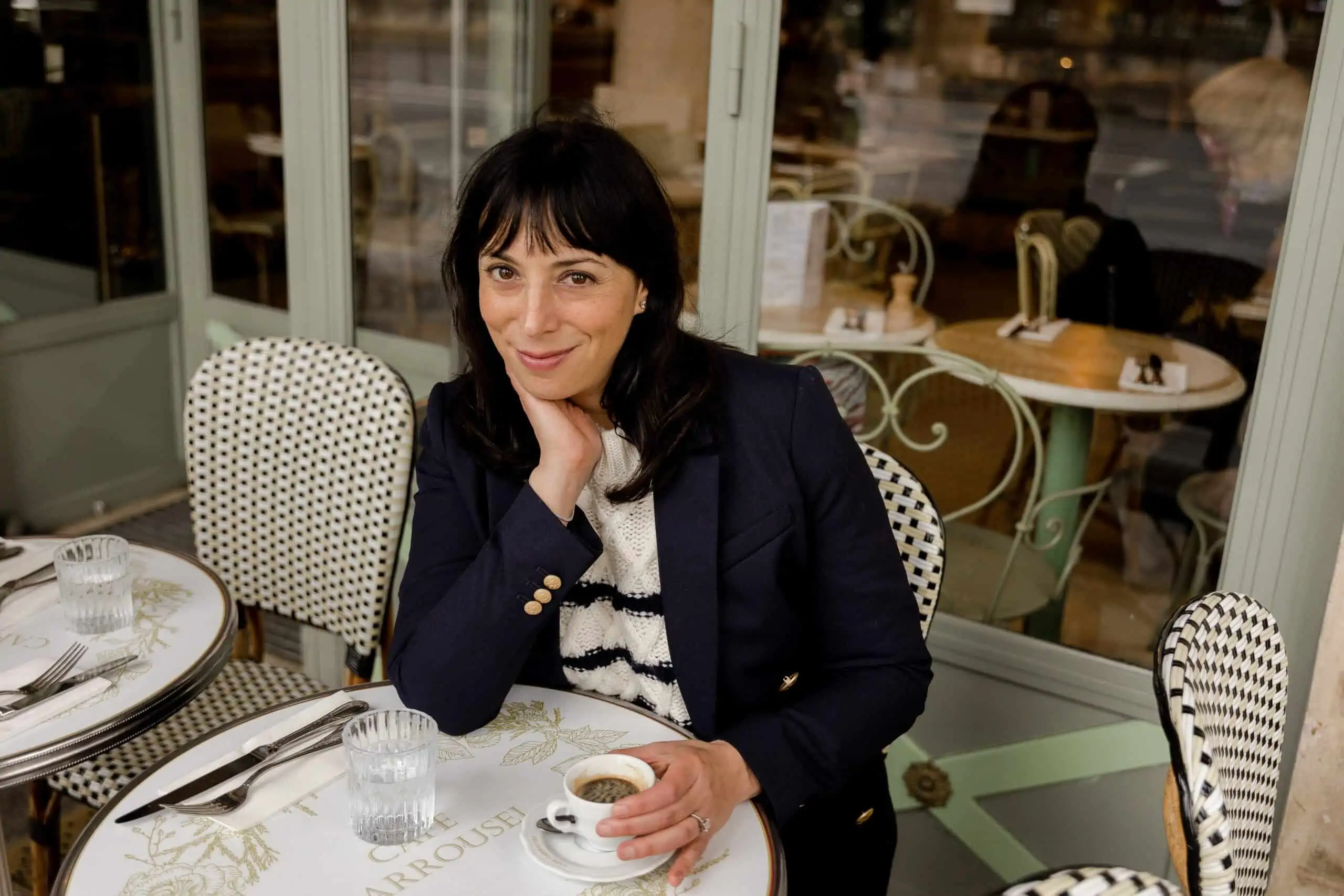 james jumper sezane and Michele jacket in navy