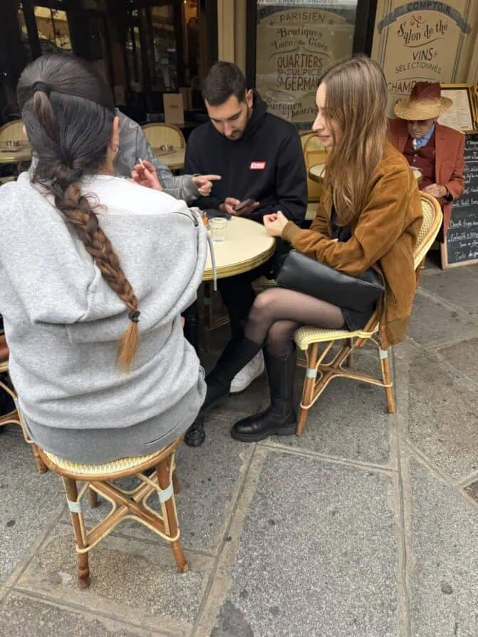 boots and tights trend Paris fall 2025