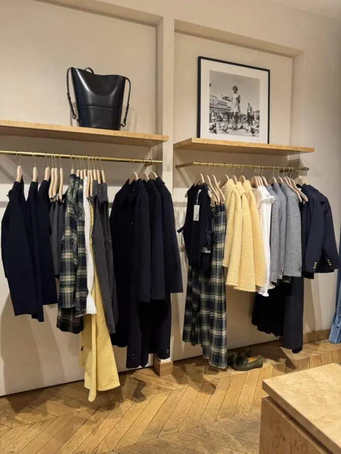 Sézane fall trends butter yellow and navy