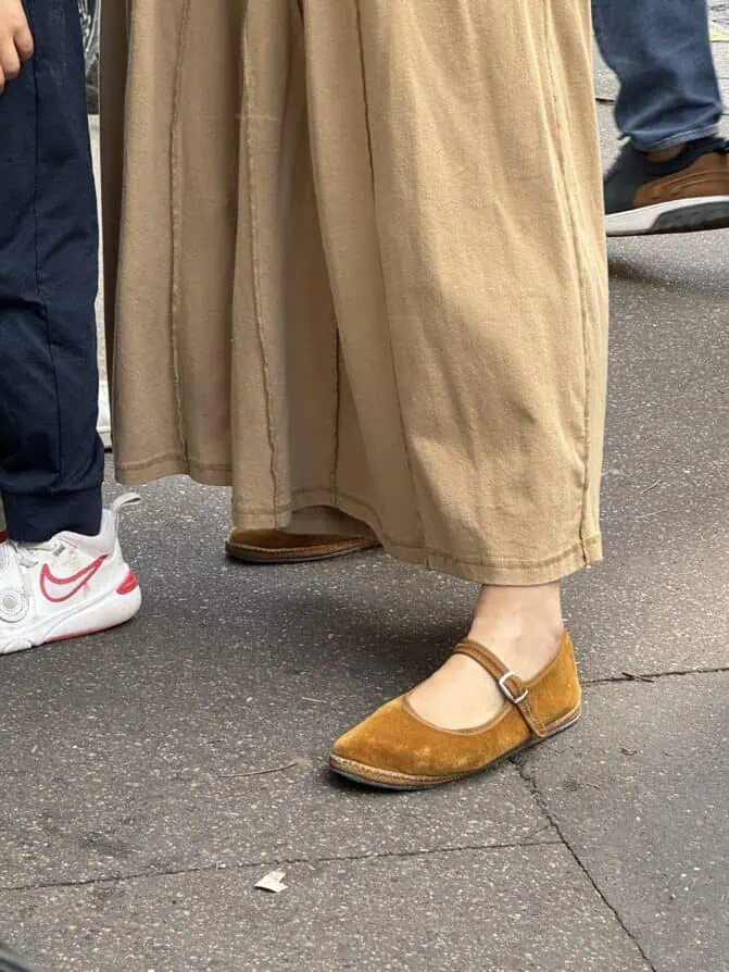 velvet ballet flats Paris