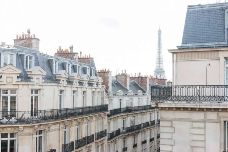 Hotel Powers Eiffel Tower view of Paris