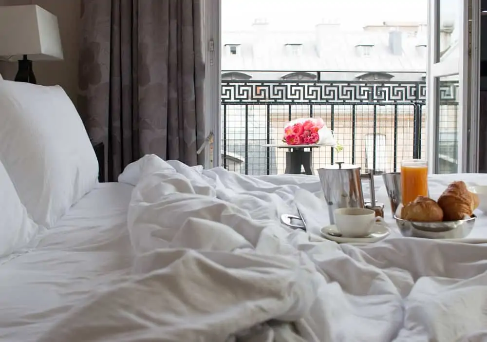 grand hotel du palais royal paris france breakfast in bed