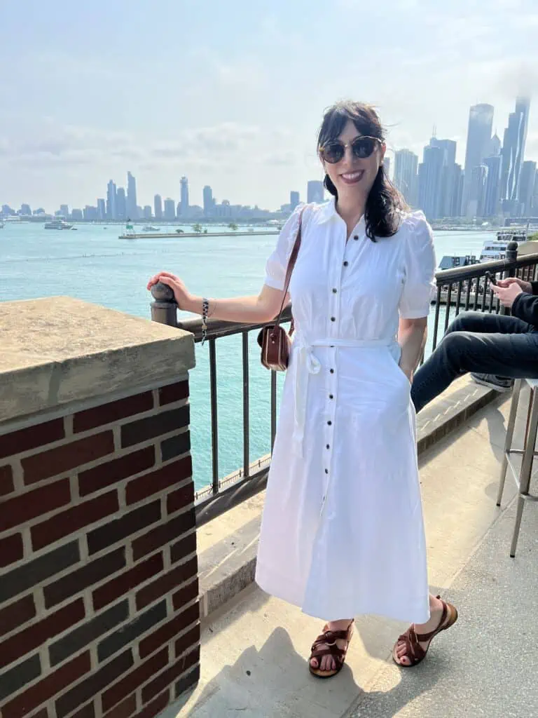 Ann Taylor White Shirtdress