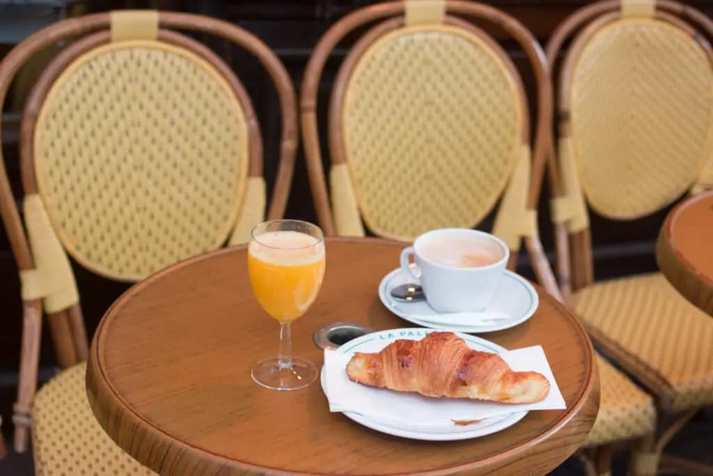 croissant, coffee, and juice croissant, coffee, and juice