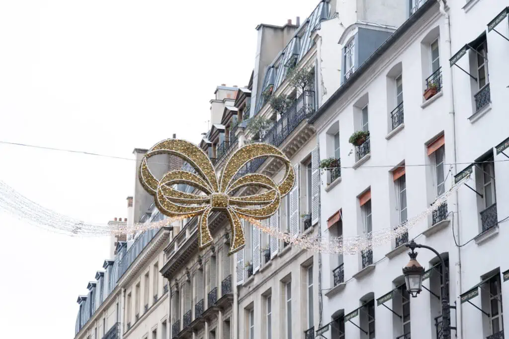 Paris Christmas decor