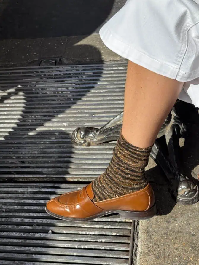Loafer Paris Fall Trends 2025 styled with socks