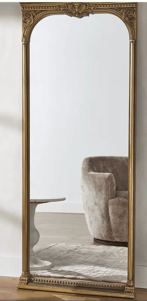 gold mirror for hallway anthropologie