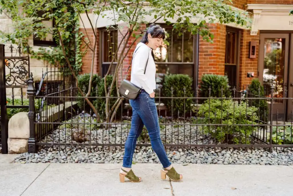 Sézane Claude crossbody leather bag