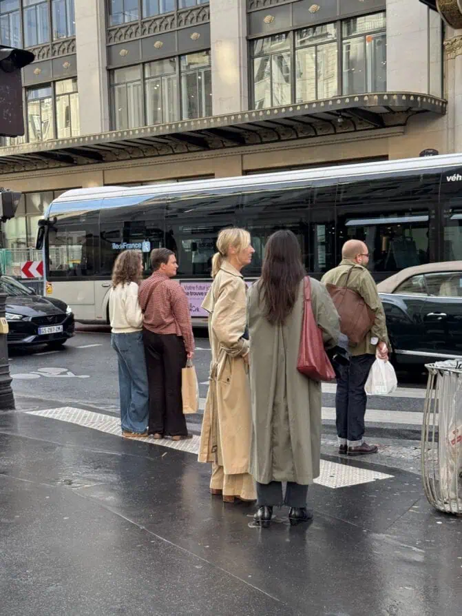 Trench coats in Paris