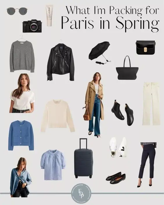 What I packed for Paris in the spring everyday parisian