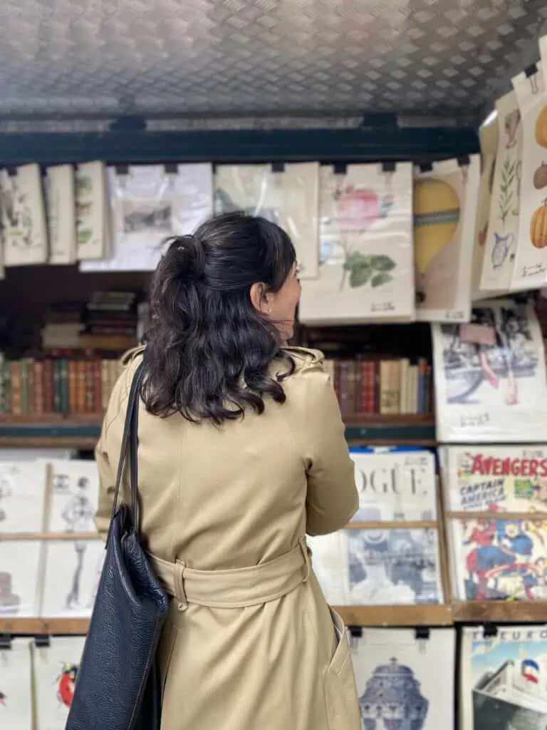 Sezane trench coat Paris in the spring